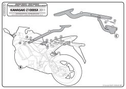 Givi 4100FZ Monorack Sidearms For Kawasaki Ninja Z1000 SX (2011-current) 5 Givi 4100FZ Monorack Sidearms For Kawasaki Ninja Z1000 SX (2011-current) -Givi Shop 4100FZ fi 2