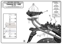 Givi 365FZ Monorack Sidearms For Yamaha FZ1 1000 (2006-current) -Givi Shop GV365FZ20Yamaha 3