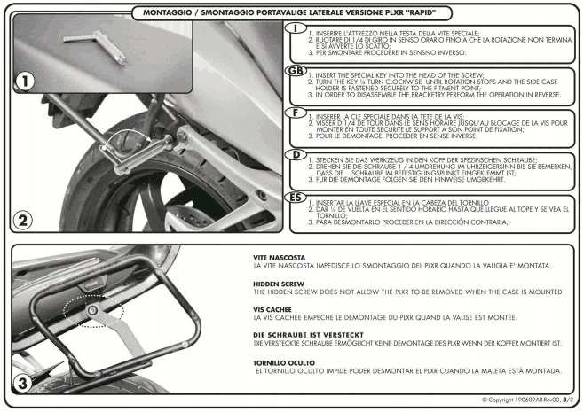Givi PLXR691 V35 Rapid Release Sidearms For BMW K1200R (2005-2008) / K1300R (2009-) 4 Givi PLXR691 V35 Rapid Release Sidearms For BMW K1200R (2005-2008) / K1300R (2009-) - Image 4