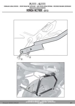 Givi PL1111 Sidecase Hardware For Honda NC700 And NC750 X/S/DCT '14-'15 7 Givi PL1111 Sidecase Hardware For Honda NC700 And NC750 X/S/DCT '14-'15 -Givi Shop PL1111 fi 4