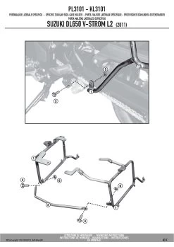 Givi PL3101 Sidecase Hardware For Suzuki DL650 V-Strom '12-'13 7 Givi PL3101 Sidecase Hardware For Suzuki DL650 V-Strom '12-'13 -Givi Shop PL3101 fi 4