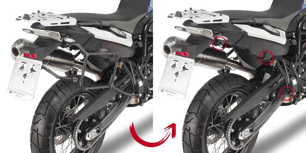 Givi PLR5103 Sidecase Rack For BMW F650GS & F800GS '08-up 2 Givi PLR5103 Sidecase Rack For BMW F650GS & F800GS '08-up - Image 2