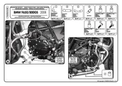 Givi TN690 Engine Guard For BMW F650GS, F700GS And F800GS -Givi Shop TN690ins
