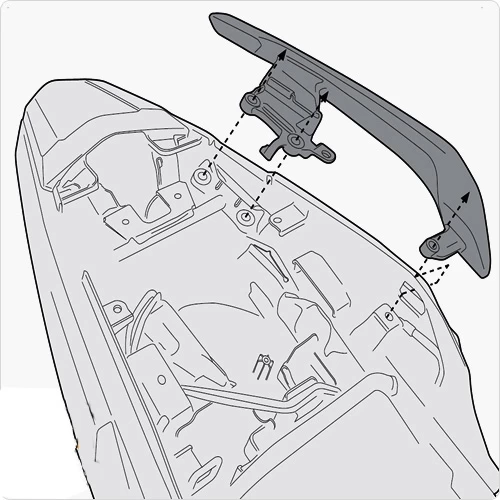 Givi 1121KIT Specific PLX Mounting Kit For Honda CB500X (2013-) 1 Givi 1121KIT Specific PLX Mounting Kit For Honda CB500X (2013-)
