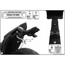 Givi 266FZ Monorack Sidearms For Honda CB1000R (2008-2017) -Givi Shop givi 266fz monorack sidearms honda cb1000r 2