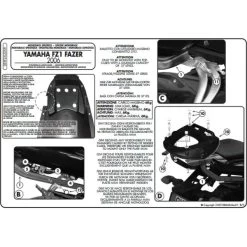 Givi 359FZ Monorack Sidearms For Yamaha FZ1 Fazer 1000 (2006-2014) 6 Givi 359FZ Monorack Sidearms For Yamaha FZ1 Fazer 1000 (2006-2014) -Givi Shop givi 359fz monorack sidearms fz1 3