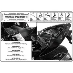 Givi 448FZ Monorack Sidearms For Kawasaki Z750 & Z1000 7 Givi 448FZ Monorack Sidearms For Kawasaki Z750 & Z1000 -Givi Shop givi 448fz monorack sidearms 3