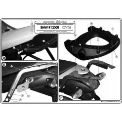 Givi 688FZ Monorack Sidearms For BMW R1200R '06-'10 -Givi Shop givi 688fz monorack sidearms bmw r1200r 3