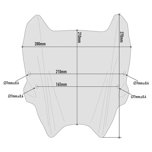 Givi A1164 Windshield, Smoked For Honda CB125R / CB300R (2018-) 2 Givi A1164 Windshield, Smoked For Honda CB125R / CB300R (2018-) - Image 2