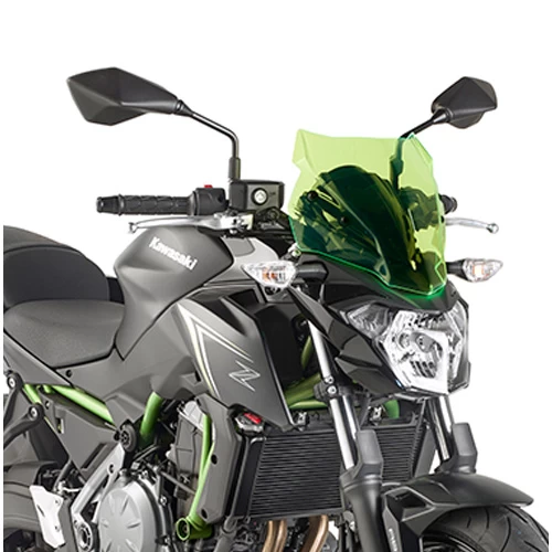 Givi A4117GR Lime Windscreen & Fitting Kit For Kawasaki Z650 '17-'19 1 Givi A4117GR Lime Windscreen & Fitting Kit For Kawasaki Z650 '17-'19
