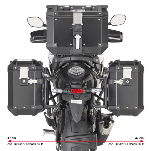 Givi PLO1171CAM Pannier Rack For Honda CB500X (2019-) 2 Givi PLO1171CAM Pannier Rack For Honda CB500X (2019-) - Image 2