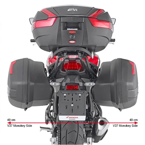 Givi PLX1192 Side Case Rack, V35/V37 For Honda NC750X (2021-) 2 Givi PLX1192 Side Case Rack, V35/V37 For Honda NC750X (2021-) - Image 2