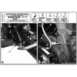 Givi PLX532 V35 Sidecase Hardware For Suzuki DL650 V-Strom (2004-2011) -Givi Shop givi plx532 v35 sidecase hardware dl650 vstorm 3