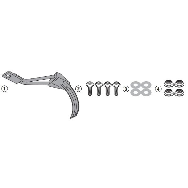 Givi RM1178KIT Rear Hugger Fitting Kit For Honda CRF1100L (2020-) 1 Givi RM1178KIT Rear Hugger Fitting Kit For Honda CRF1100L (2020-)