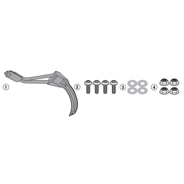 Givi RM7711KIT Rear Hugger Fitting Kit For KTM 390 Adventure (2020-) 1 Givi RM7711KIT Rear Hugger Fitting Kit For KTM 390 Adventure (2020-)