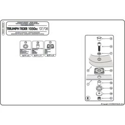 Givi SR225 Specific Rack For Triumph Tiger 1050 (2007-2012) 8 Givi SR225 Specific Rack For Triumph Tiger 1050 (2007-2012) -Givi Shop givi sr225 specific rack tiger1050 4