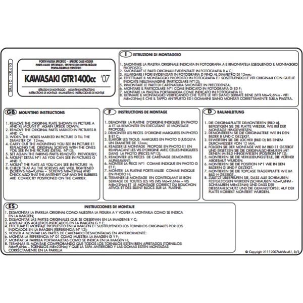 Givi SR410 Specific Rack For Kawasaki Concours 1400 (2004-2015) 4 Givi SR410 Specific Rack For Kawasaki Concours 1400 (2004-2015) - Image 4