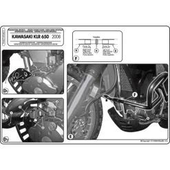 Givi TN421 Engine Guards For Kawasaki KLR650E (2008-2018) 9 Givi TN421 Engine Guards For Kawasaki KLR650E (2008-2018) -Givi Shop givi tn421 engine guard klr650 2