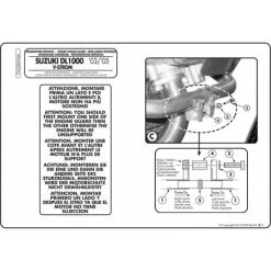 Givi TN528 Engine Guard For Suzuki DL1000 V-Strom Up To 2013 -Givi Shop givi tn528 engine guard dl1000 vstorm 3