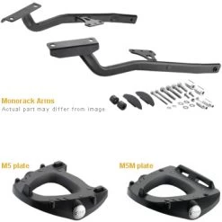 Givi 445FZ Monorack Sidearms For Kawasaki ER-6N And ER-6F 650 (2005-2008)