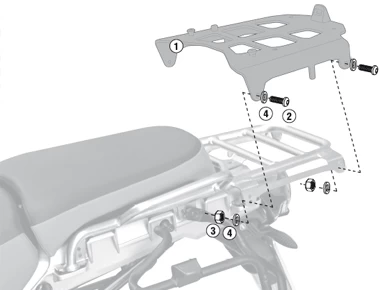 Givi SRA5102 Specific Rack For BMW R1200GS '06-'12 2 Givi SRA5102 Specific Rack For BMW R1200GS '06-'12 - Image 2