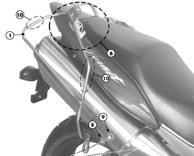 Givi T214 Saddlebag Supports For Honda CB600F & CB599 (2003-2006) 1 Givi T214 Saddlebag Supports For Honda CB600F & CB599 (2003-2006)